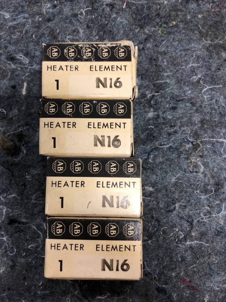 Lot of 4 Allen-Bradley AB Contact Overload Heater Element Model N16