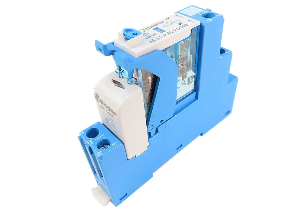 Finder  4C.01.9.024.0050.SPA  DIN Interface Module SPDT 16A  24VDC Coil  NEW