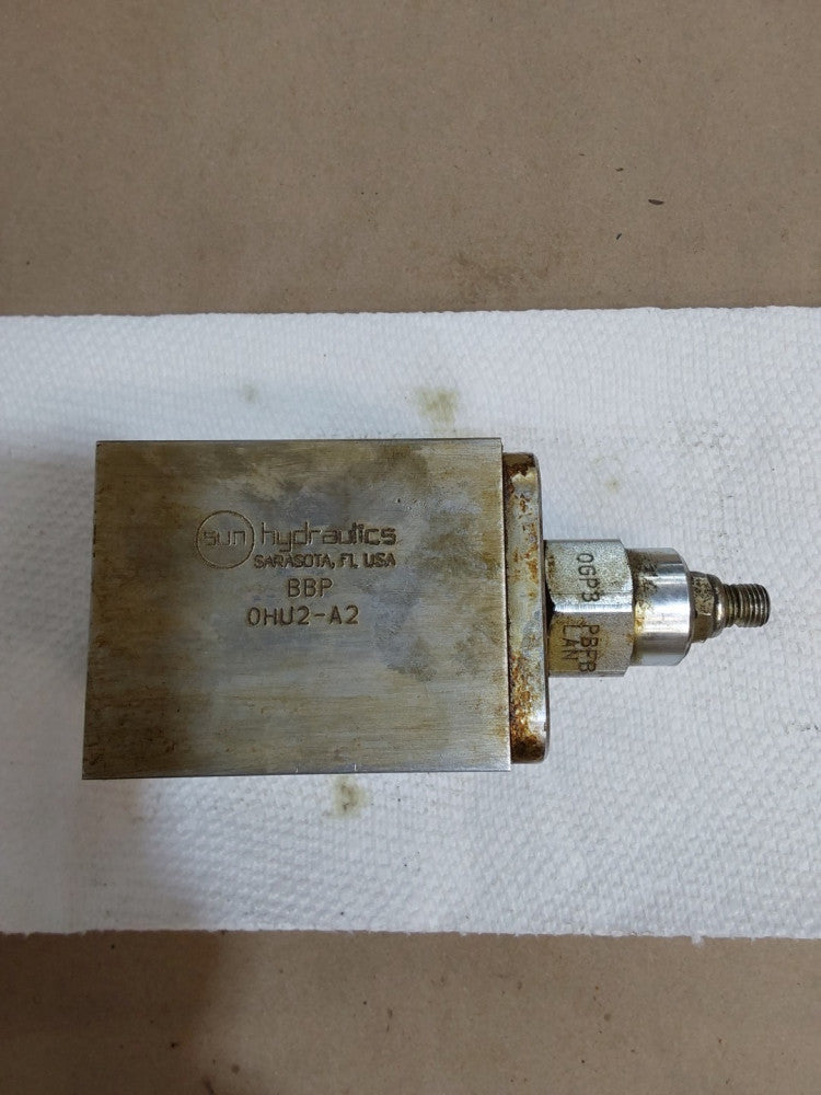Sun Hydraulics BBP Manifold:  1/4" NPTF Port, ISO 05 Interface, T-2A Cavity