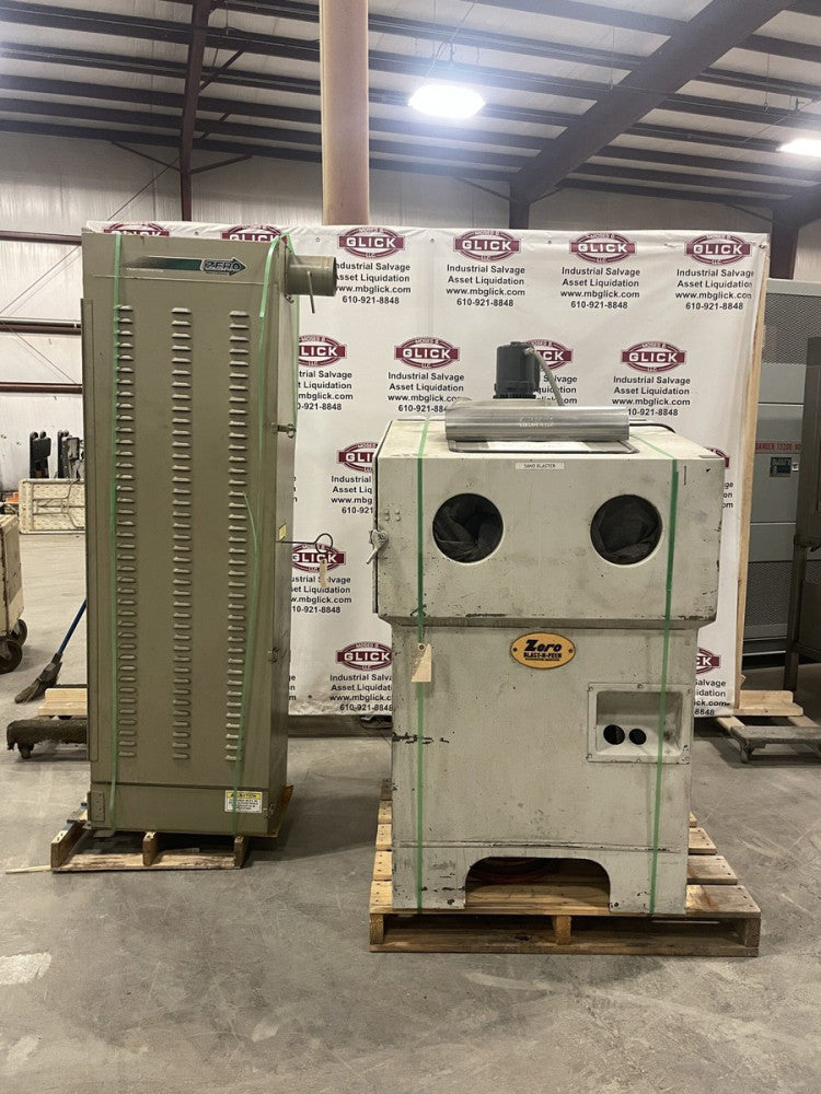 Zero Blast-N-PEEN BNP 40-2 Suction Feed Sand Blasting Cabinet w/ Dust Collector