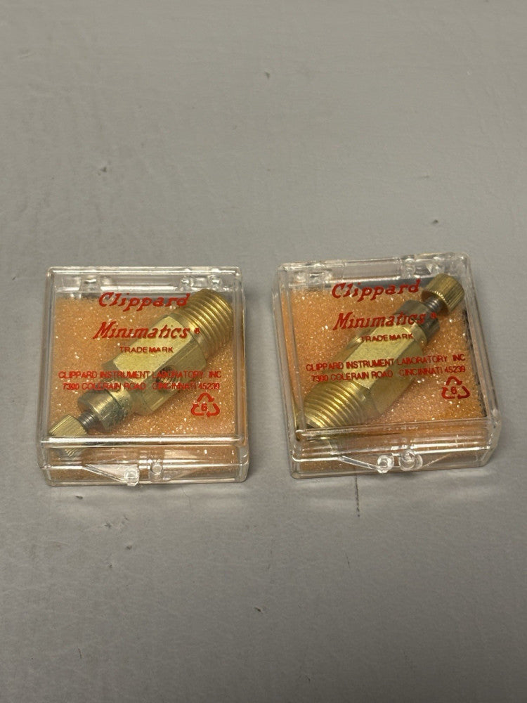 2- NEW Clippard Minimatic Needle Valve 1/8" Input with Knurled Knob (MNV-3KP)