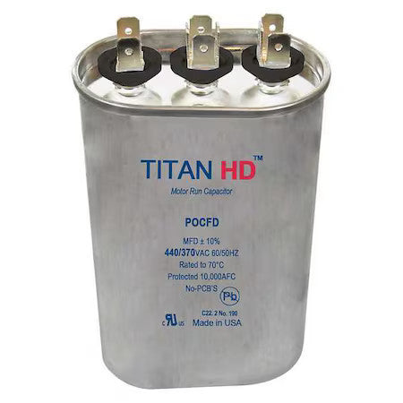 Titan Hd Pocfd405a Motor Dual Run Cap,40/5 Mfd,440V,Oval