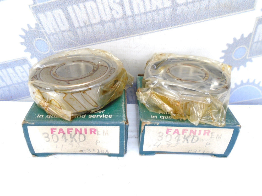 (Lot of 2) Fafnir - 304KD - Single Shield Radial Bearing - 20MM Bore - (NIB)