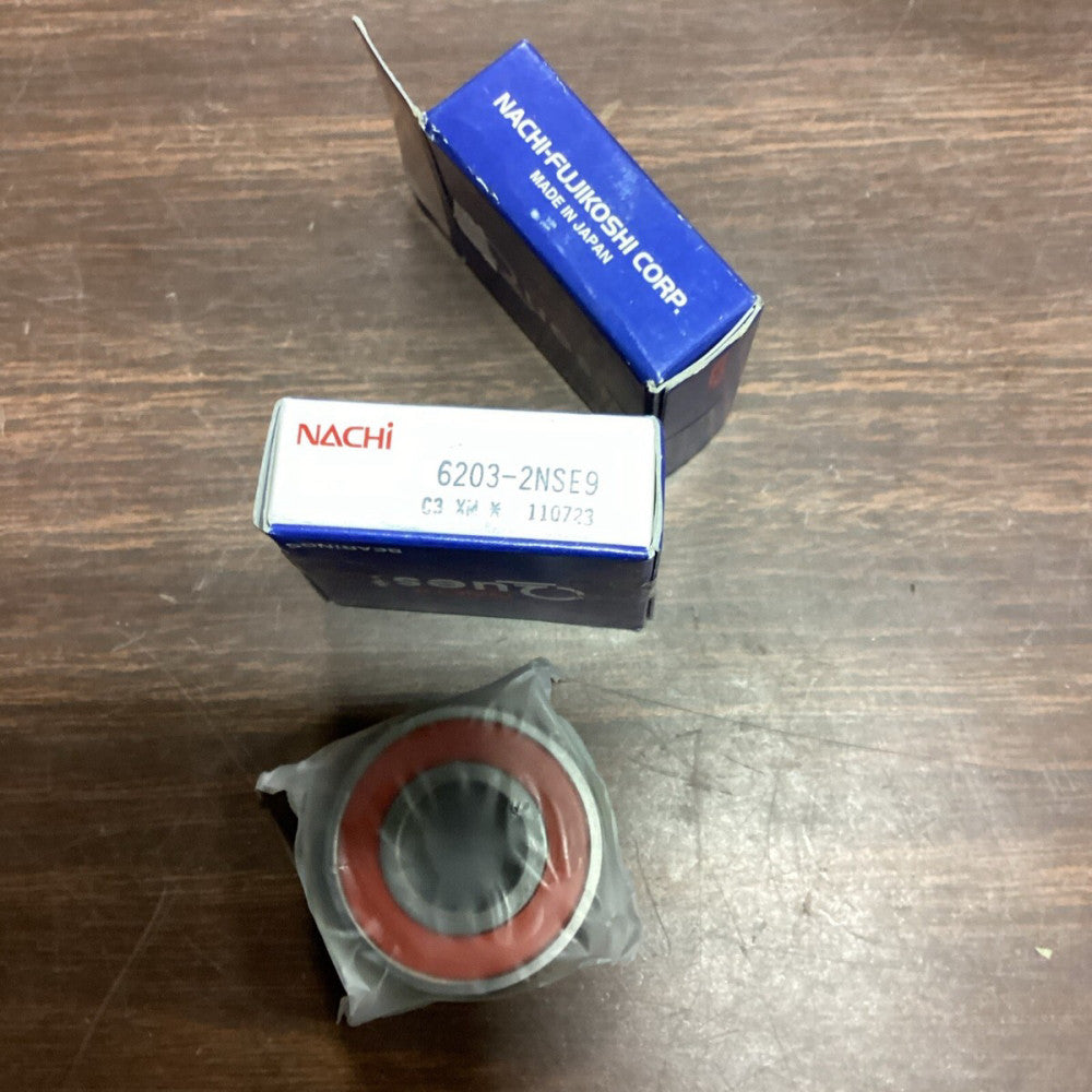 NACHI 6203 2NSE9 CM BALL BEARING, RUBBER SEALED *Lot Of 2* A68