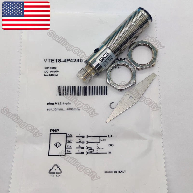 For SICK VTE18-4P4240 4-Pin Reflective Photoelectric Proximity Sensor - US Stock