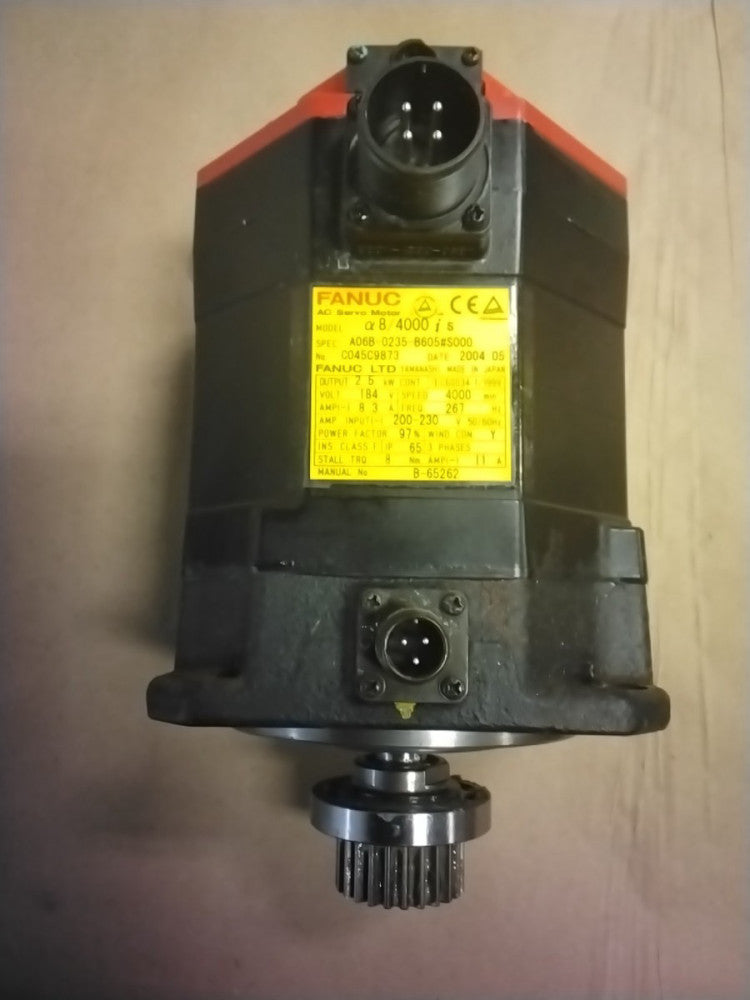 Fanuc A06B-0235-B605#S000 AC Servo Motor / A860-2014-t301