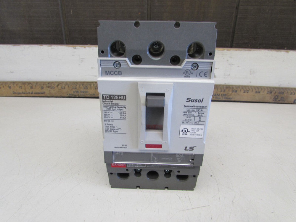 LS SUSOL TD-125HU , MCCB, 3P/50A/600V , TYPE-HACR, GOOD TAKEOUT! MAKE OFFER!