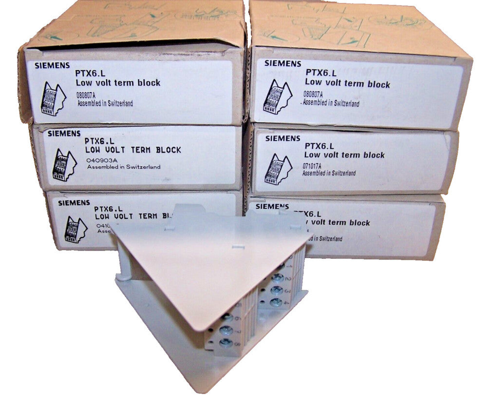 6) NEW SIMENS LOW VOLT TERMINAL BLOCK  PTX6.L  LOT OF 6