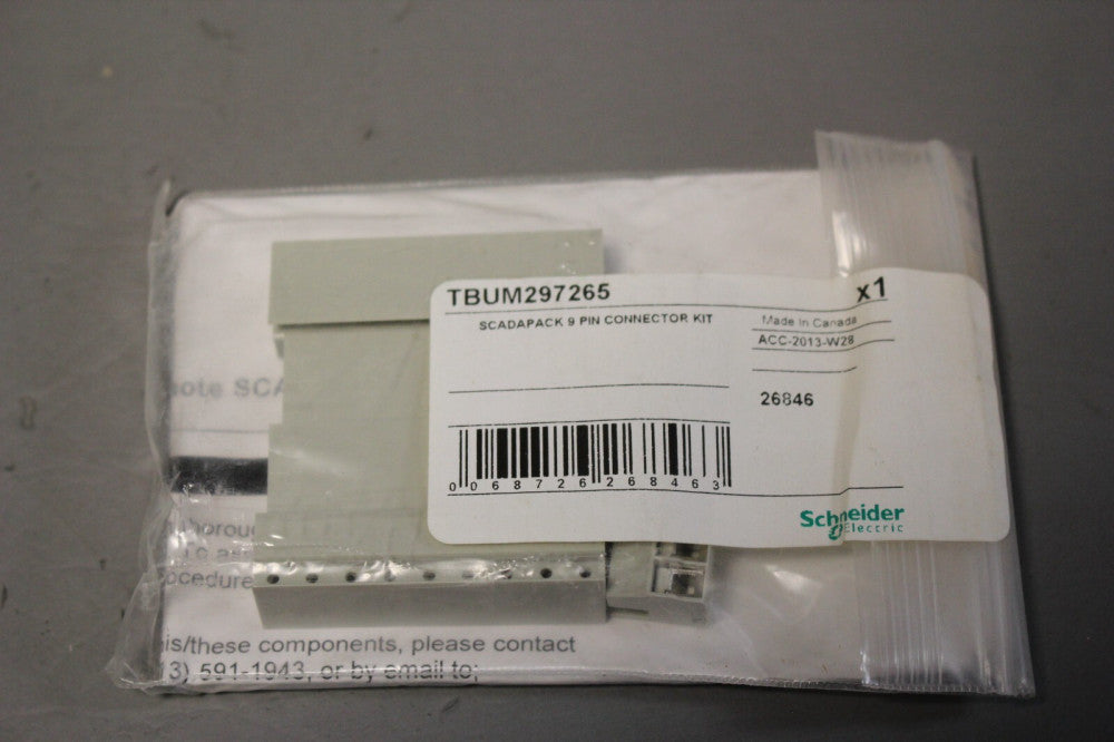 NEW SCHNEIDER SCADAPACK 9 PIN CONNECTOR KIT TBUM297265