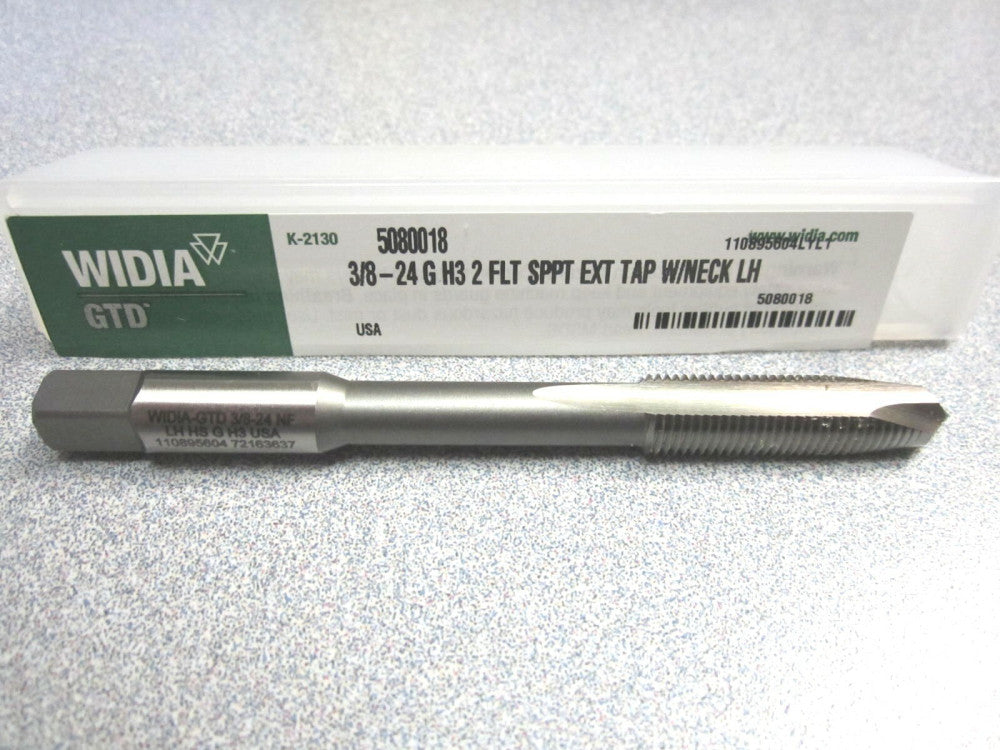 Widia (5080018) 3/8-24 LH Extension Tap W/Neck 2F H3 LH 