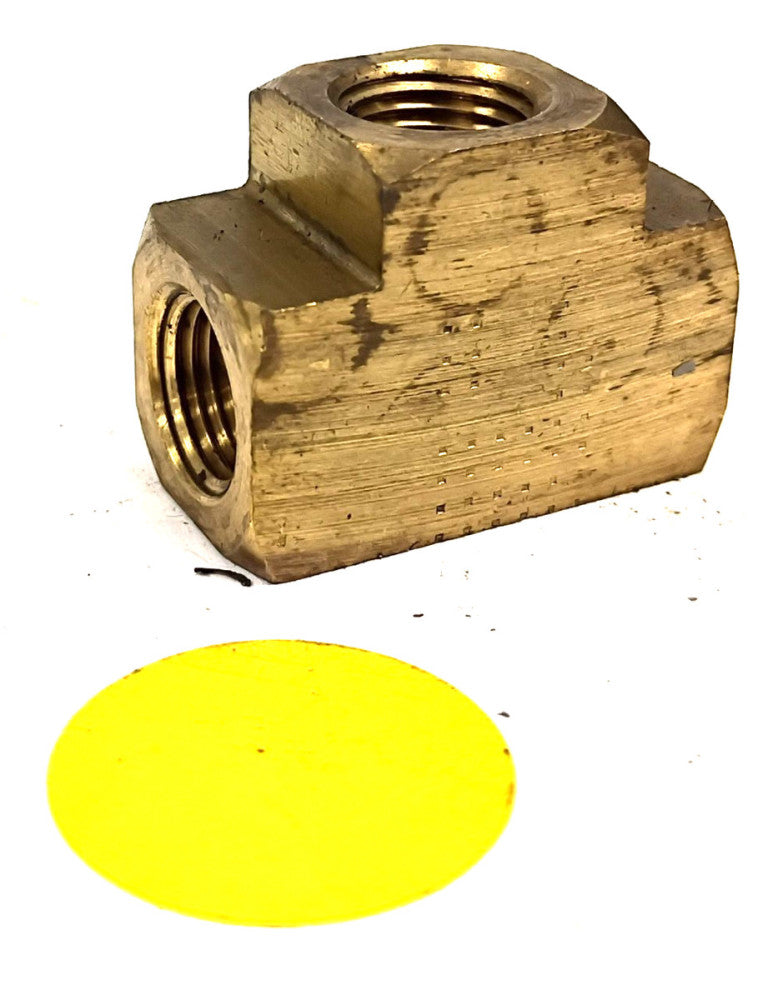 BRASS TEE PIPE FITTING 3/8" FEMALE UNION TEE SOLID BRASS T JOINT HOSE CONNECTOR
