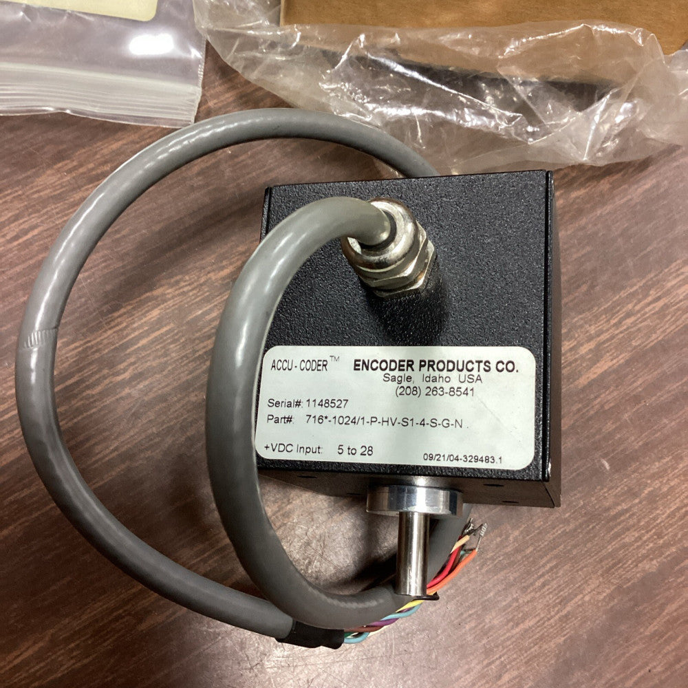 ENCODER PRODUCTS ACCUCODER 716*-1024/1-P-HV-S1-4-S-G-N ENCODER, 5/28VDC