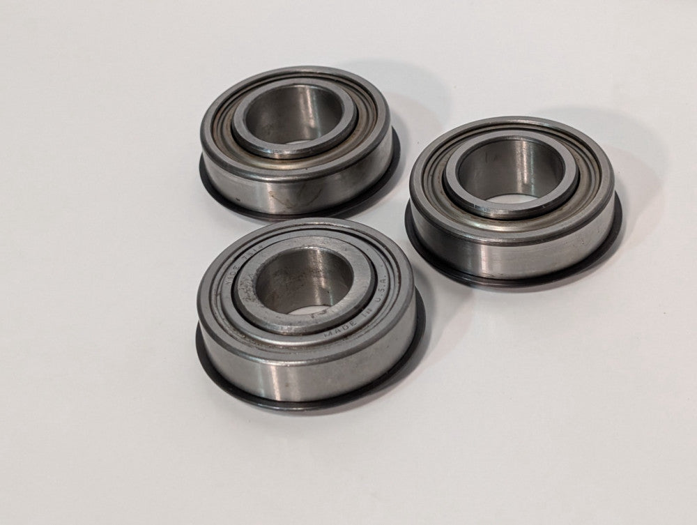 Lot of 3: NICE 7514 single-row, felt-sealed, deep groove ball bearings, USA Made