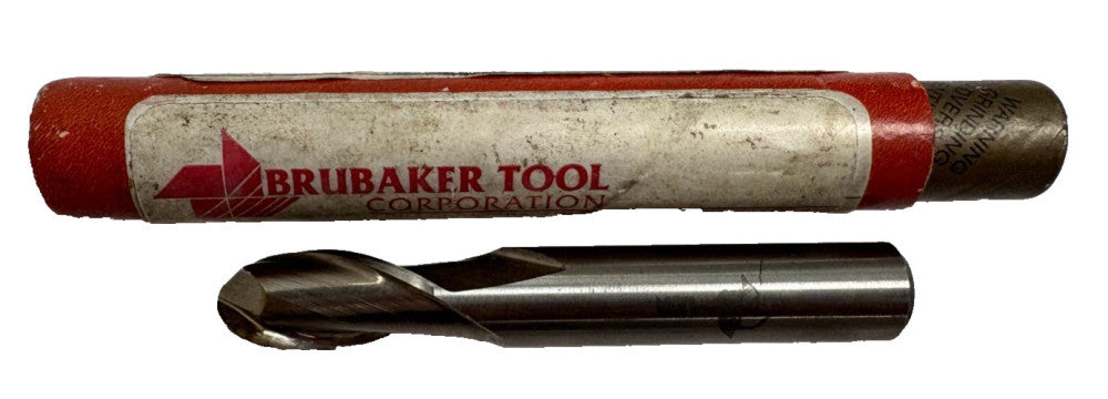 BRUBAKER TOOL SINGLE END, BALL ENDMIL, EDP#75014