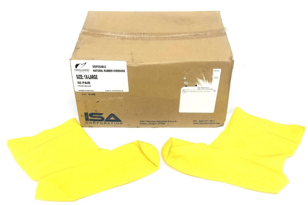 Onguard Case Of 50 1XL Disposable Natural Rubber Overshoe Pair 97591XL00-50 NOS