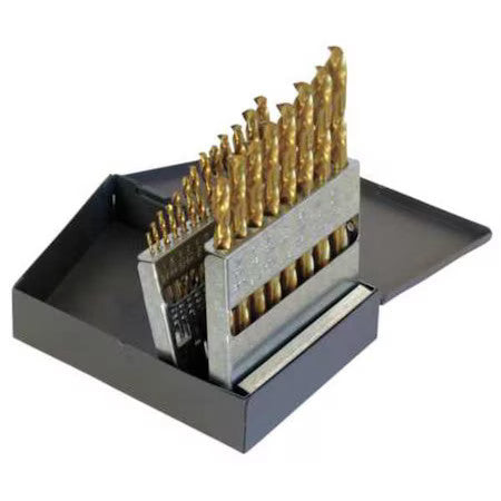 Chicago-Latrobe 69892 21Pc 135 Degree Heavy-Duty Cobalt Jobber Length Drill Set