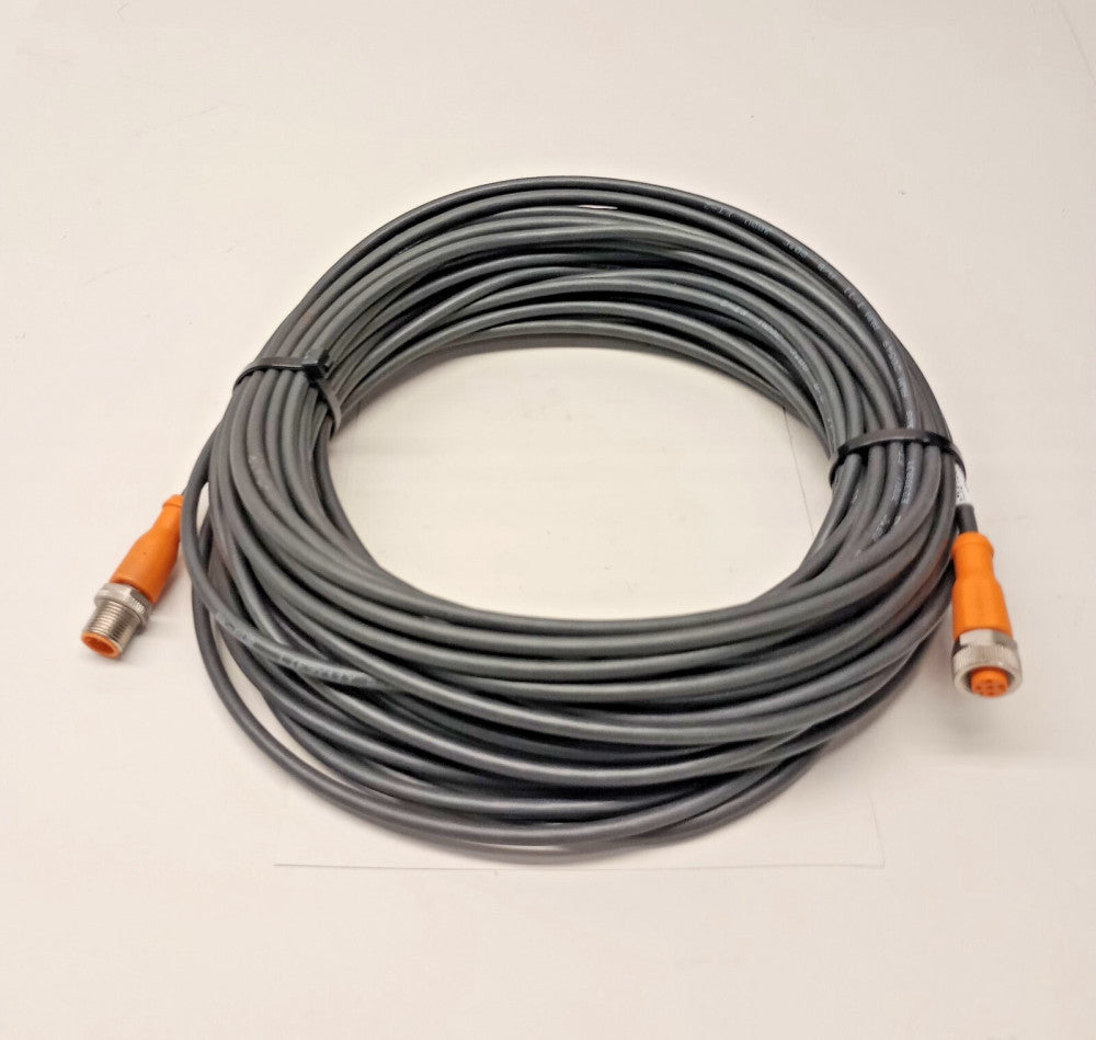 IFM Efector EVC201 Used Connection Cable Male to Female M12 Connectors 20m PUR