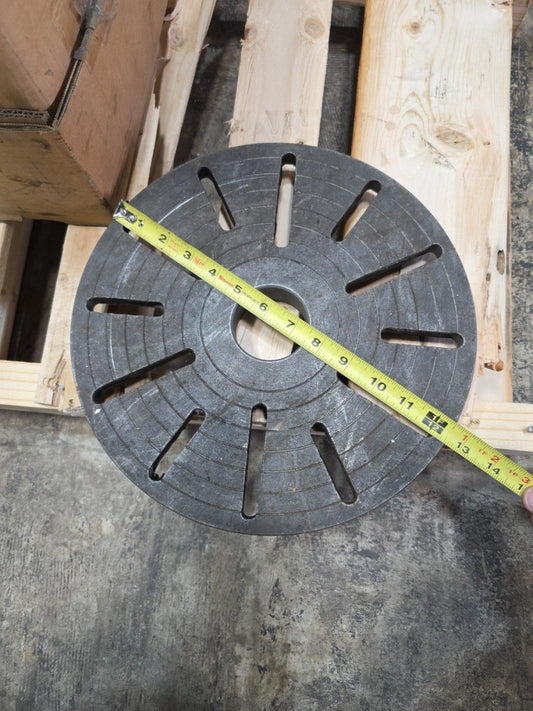 12" Slotted Lathe Faceplate 3-1/2" Camlock