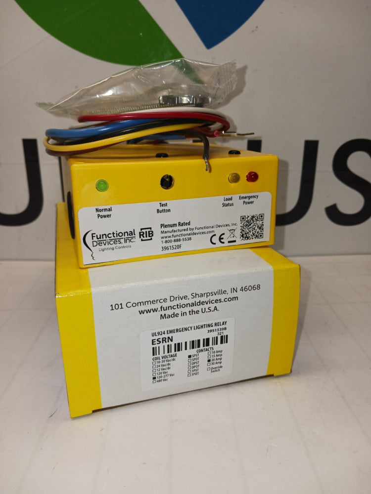 NEW RIB ESR-UL924 EMERGENCY LIGHTING RELAY 20 AMP 277 VAC