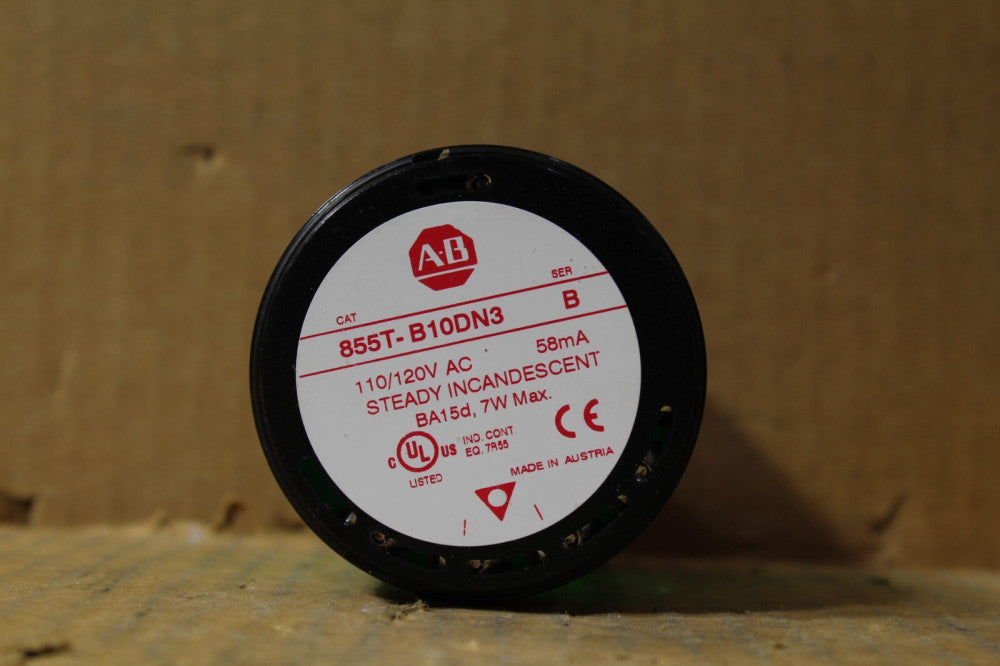 Allen Bradley 855T-B10DN3 Green Stack Light