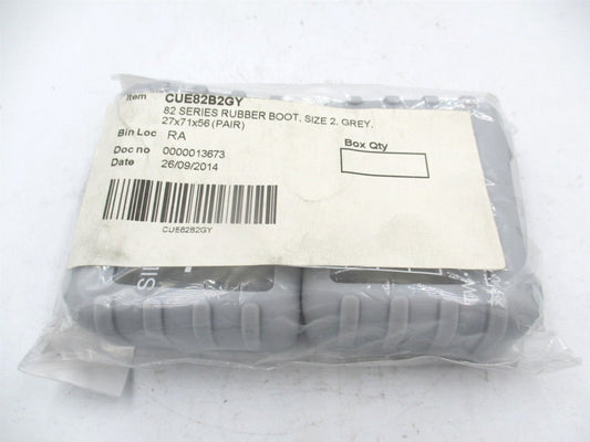 (CUE82B2GY) 27 x 71 x 56mm Rubber Boots for 82 Series Multipurpose ABS Enclosure