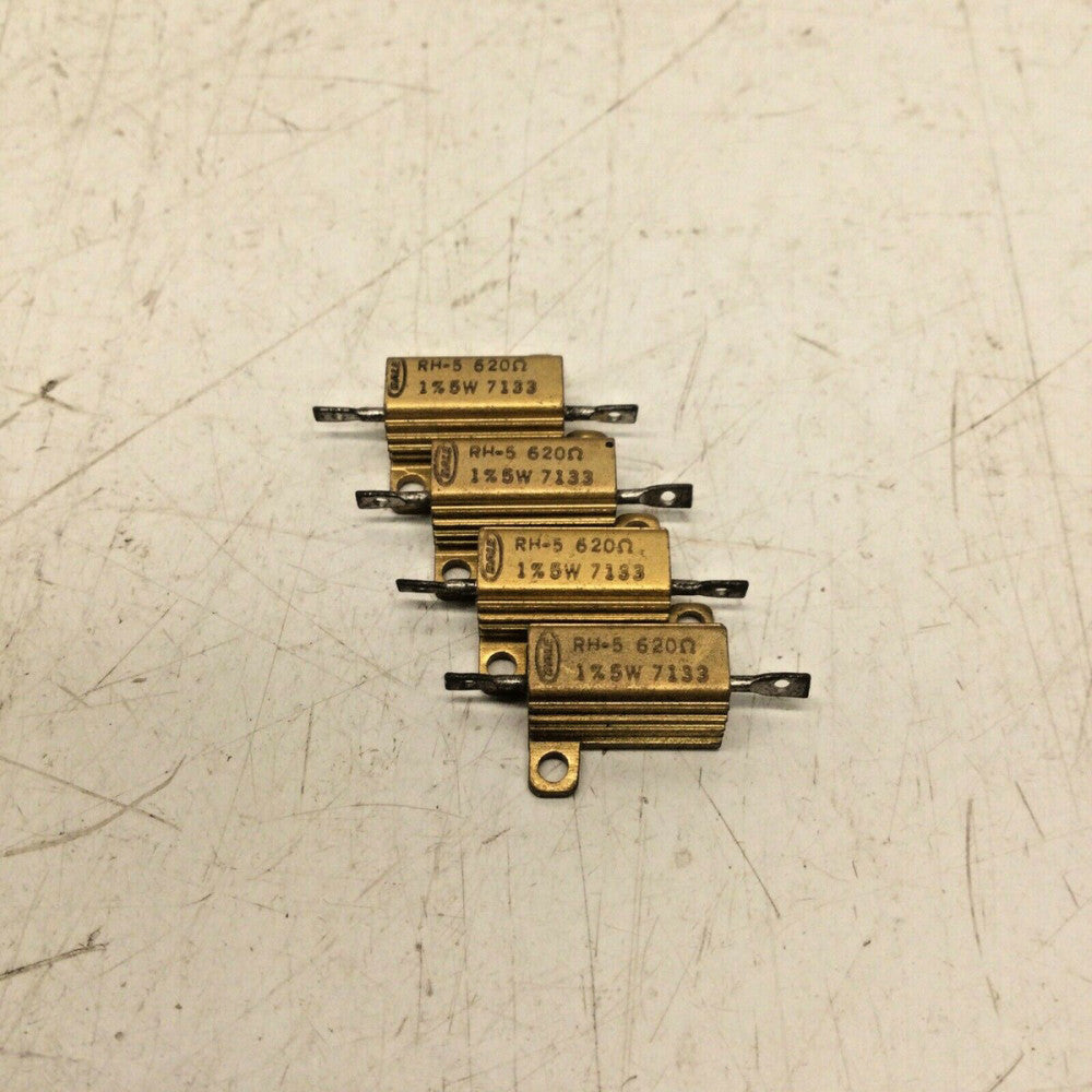 DALE RH-5 Power Resistor, 620ohm 1% 5W (LOT of 4)