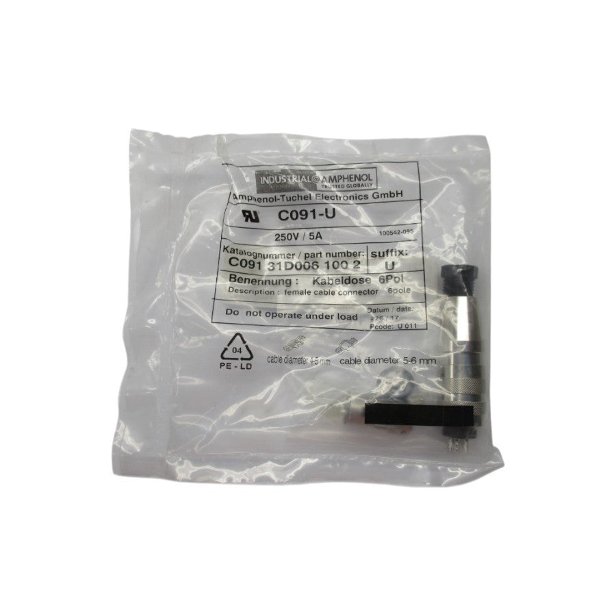 AMPHENOL C09131D0061002 C091-U 250V 5A NSMP