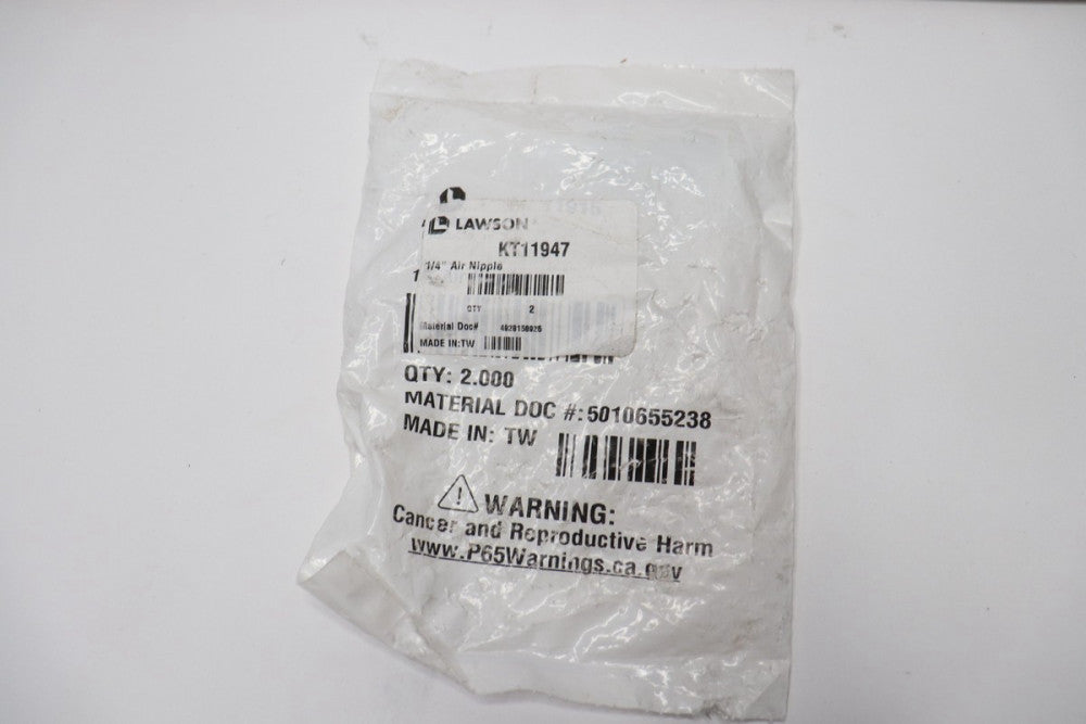 (2-Pk) Lawson Quick Disconnect Plug Steel 1/4" KT11947