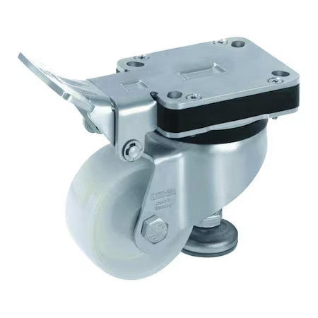 Zoro Select Hrlk-Po 75G Leveling Caster,440 Lb. Load,Swivel