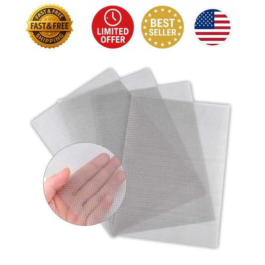 4-Pack Rust-Resistant Stainless Steel Air Vent Mesh 11.8"X8.2"—Precision & Du...