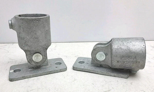 2 Pack Kee Safety C58-8 Kee Klamp Swivel Flange 1 1/2" Used