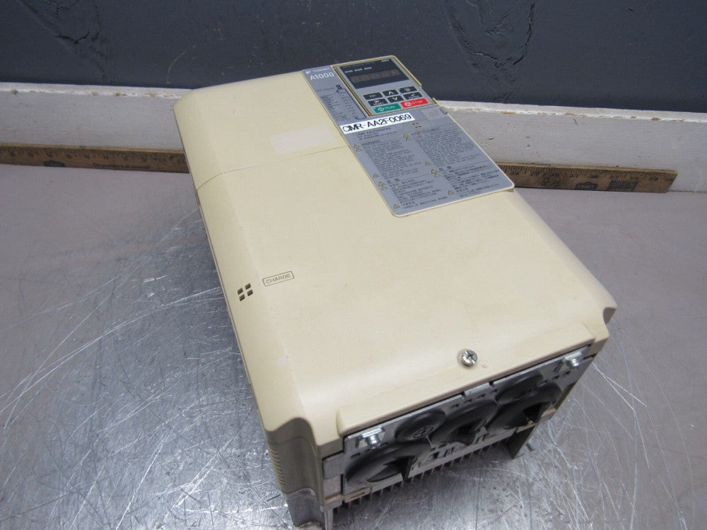 YASKAWA A1000 INVERTER CIMR-AA2F0069FAA REV-A 200V 15KW XLNT USED TAKEOUT !! M/O