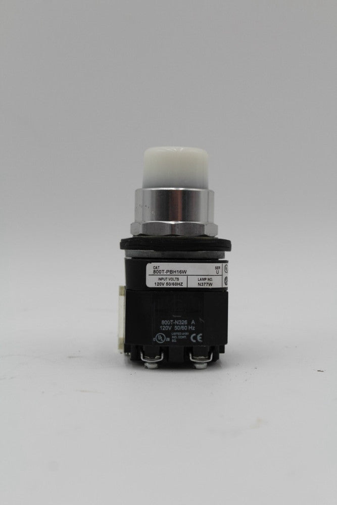 Allen-Bradley 800T-PBH16W Illuminated White Push Button