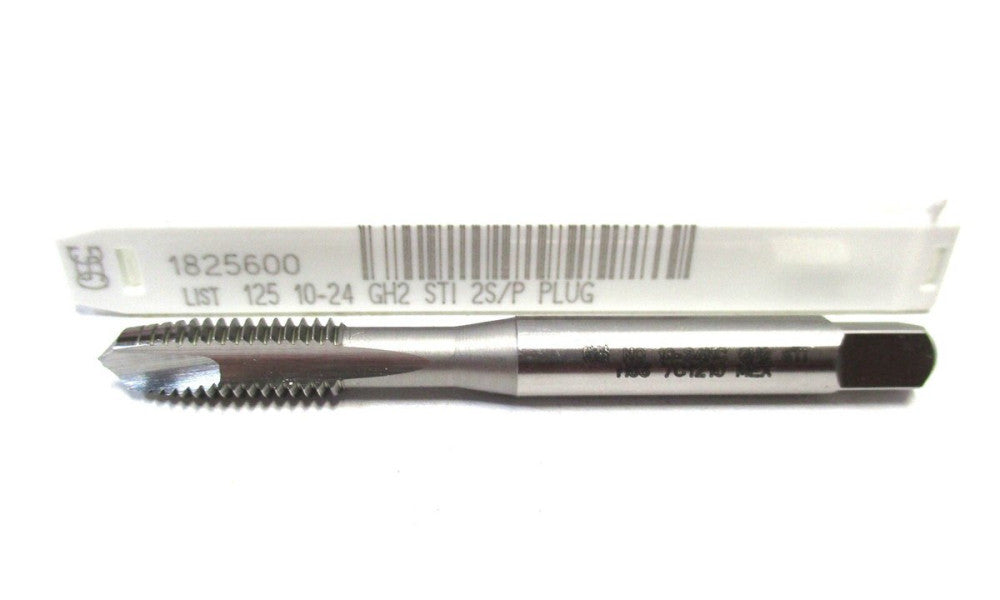 OSG (1825600) #10-24 UNC 2-3/8 OAL H2 2-Flute HSS Plug Spiral Point STI Tap