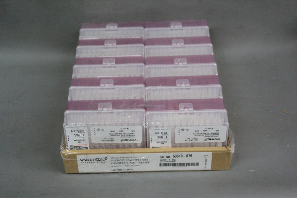 960 NEW VWR AEROSOL FILTER 1-40uL PIPET PIPETTE TIPS 53510-079
