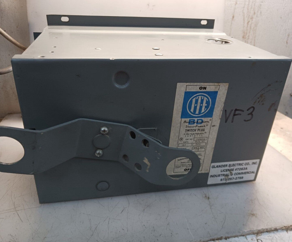 ITE SIEMENS 16422 60 AMP FUSIBLE BUS PLUG 3 PHASE 4W  240 VAC