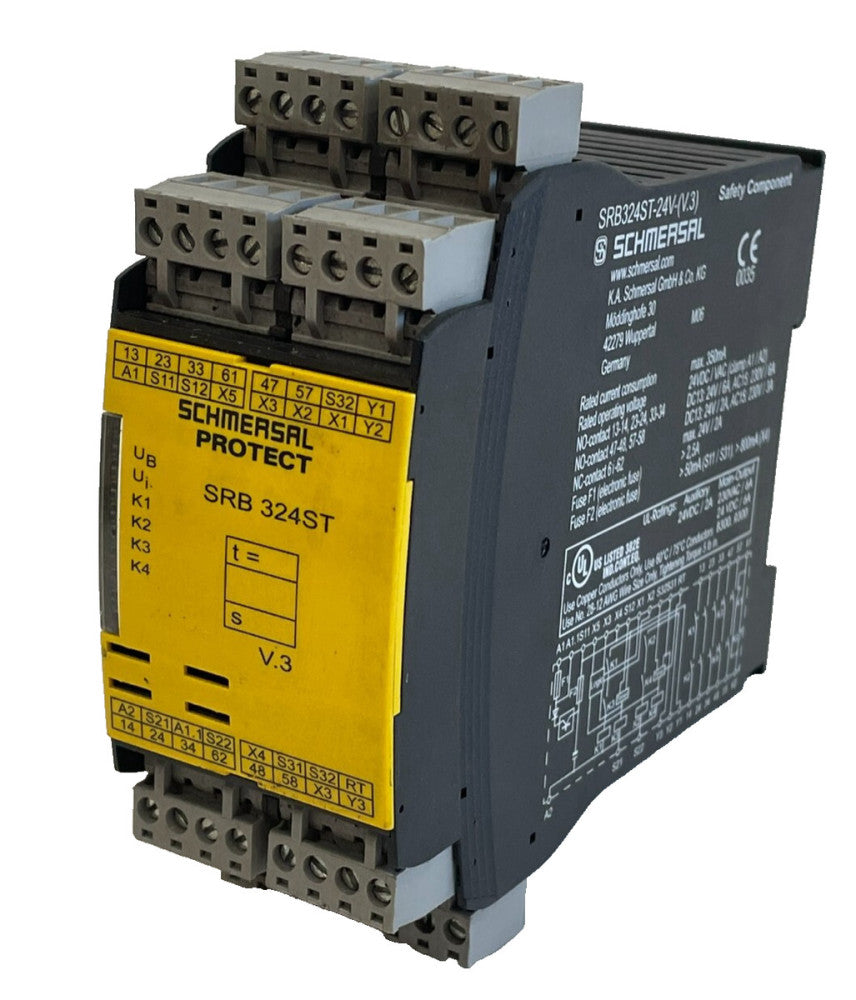 NEW SCHMERSAL SRB-324-ST SAFETY RELAY 24V SRB324ST