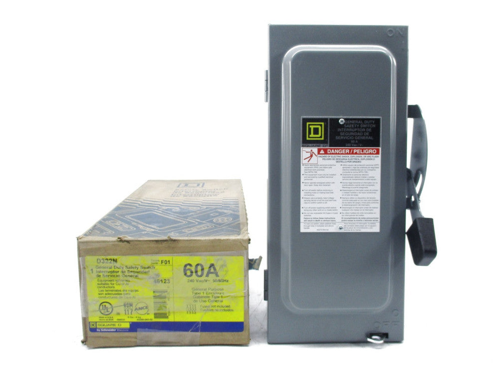 SQUARE D D322N SER. F01 240VAC 60A NSMP