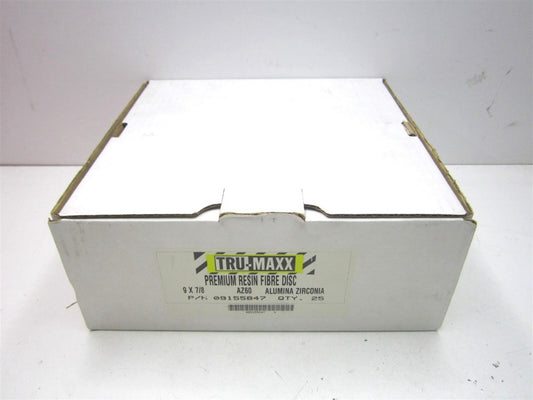 (FDT Z060-230-T) 7/8" x 9-1/8" 60 Grit Zirconia Alumina Fiber Disc - Pack of 25