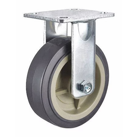 Zoro Select P25s-Up080r-14-H10 Plate Caster,1000 Lb. Load Rate,10-1/8"H
