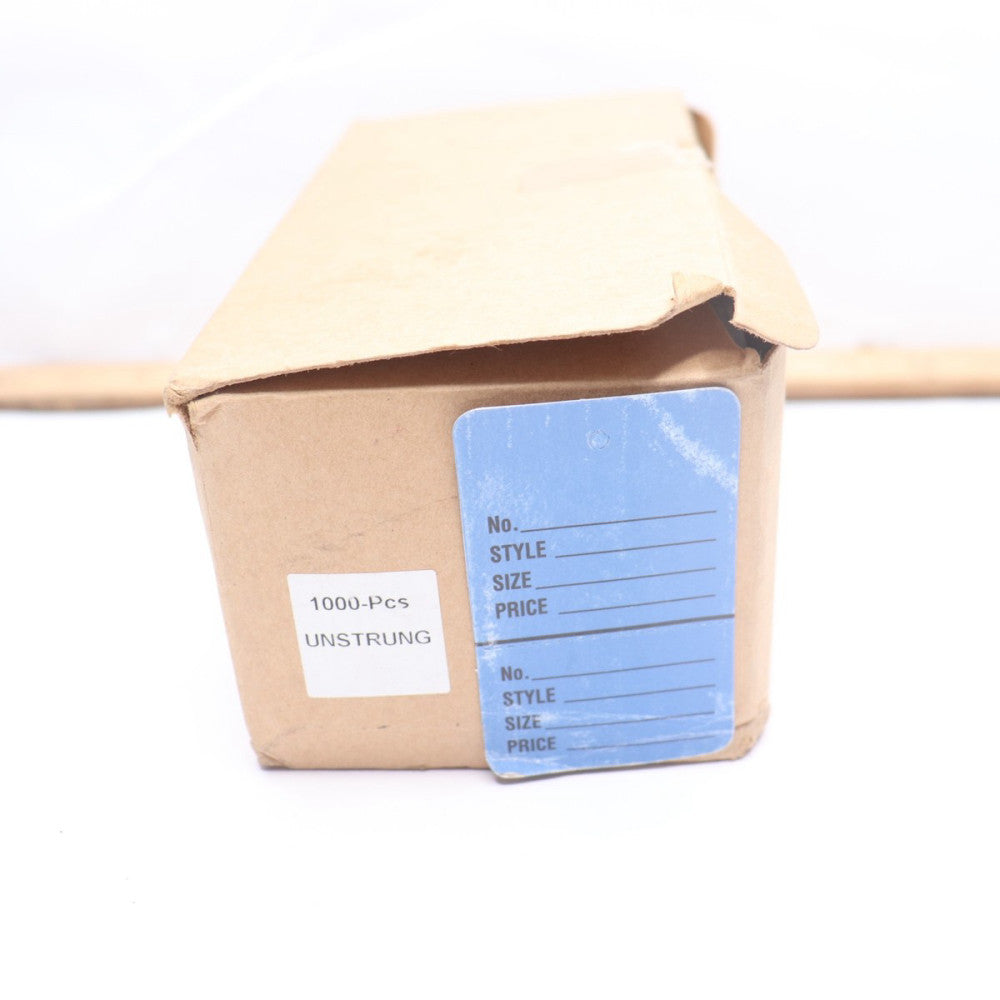 (1000-Pk) Unstrung Clothing Price/Repair Tags w/ Easy-Tear Stub 1-3/4" x 2-7/8"