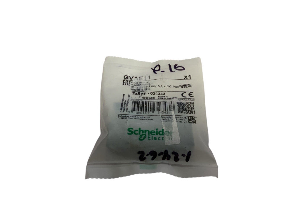 GVAE11 Schneider Auxiliary Contact Block 2NO