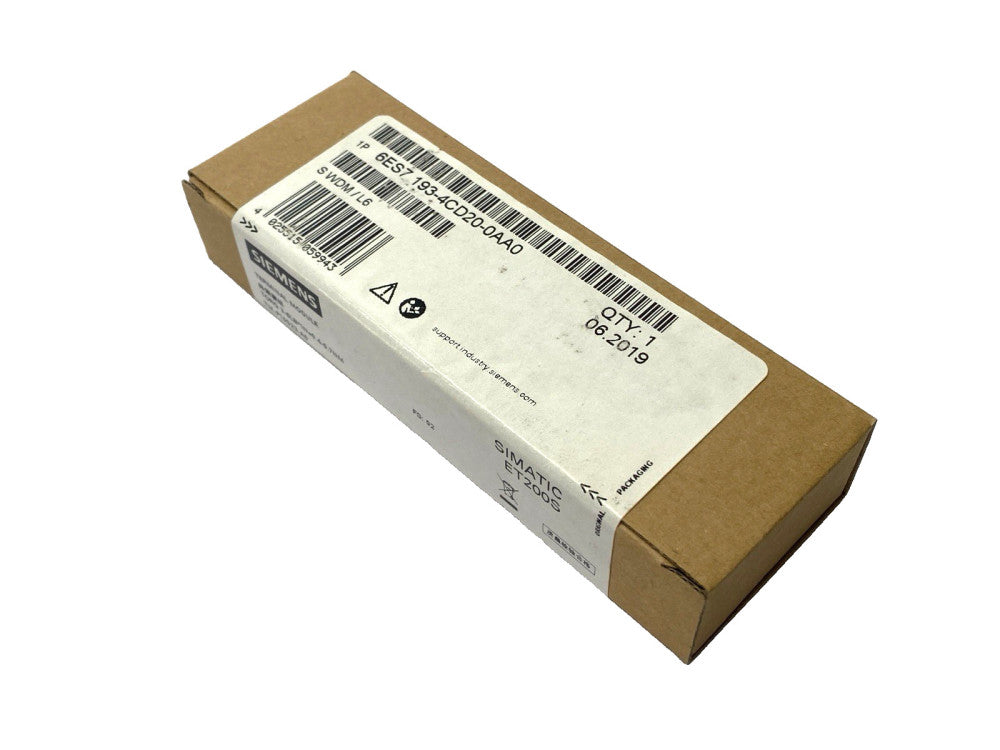 Siemens 6ES7 193-4CD20-0AA0 SIMATIC ET200S Terminal Module 15mm Width