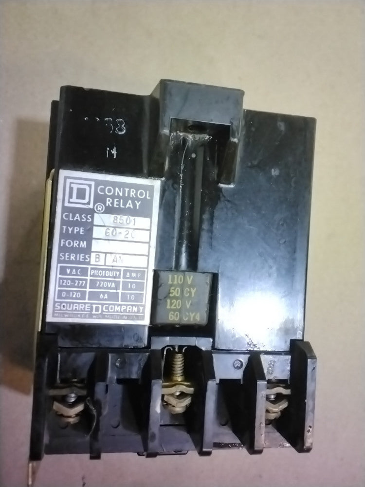 Square D Control Relay Class 8501 Type GO-20 Series D 120-277VAC (TA24SG)