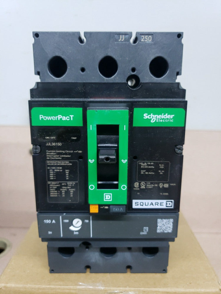 NEW Square D JJL36150 Molded Case Circuit Breaker 3p 250a 240/480/600v-ac