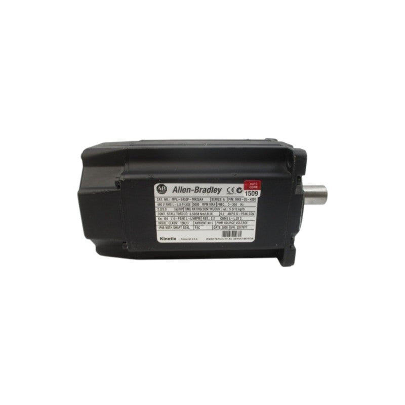 ALLEN BRADLEY MPL-B430P-MK22AA SER. A 460VAC 9.2A NSNP