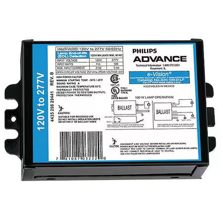 Advance Imh-100-D-Lf Philips Advance 100 W, 1 Lamp Hid Ballast