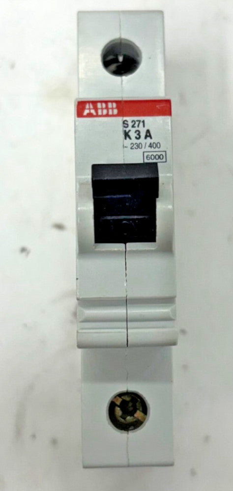 ABB MINIATURE CIRCUIT BREAKER E76126 10AMP 50/60HZ 10KA@277VAC 69MMX17.5MMX88MM