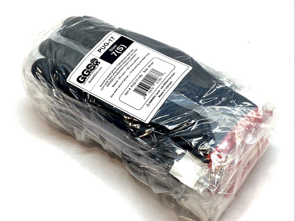 GGS PUG-17 Protective Work Gloves, Size Small PKG OF 12