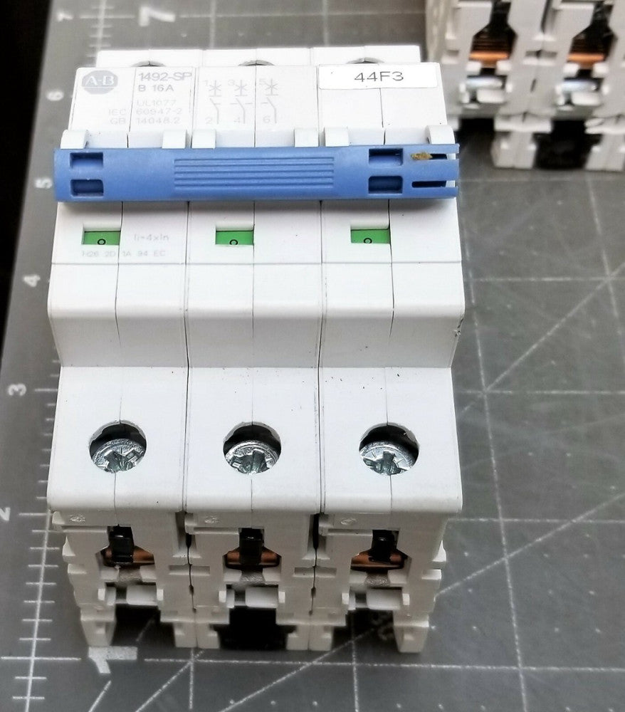 Allen-Bradley 1492-SPM3B160 Circuit Breaker, Miniature, 16A, 3P, [A0S2]